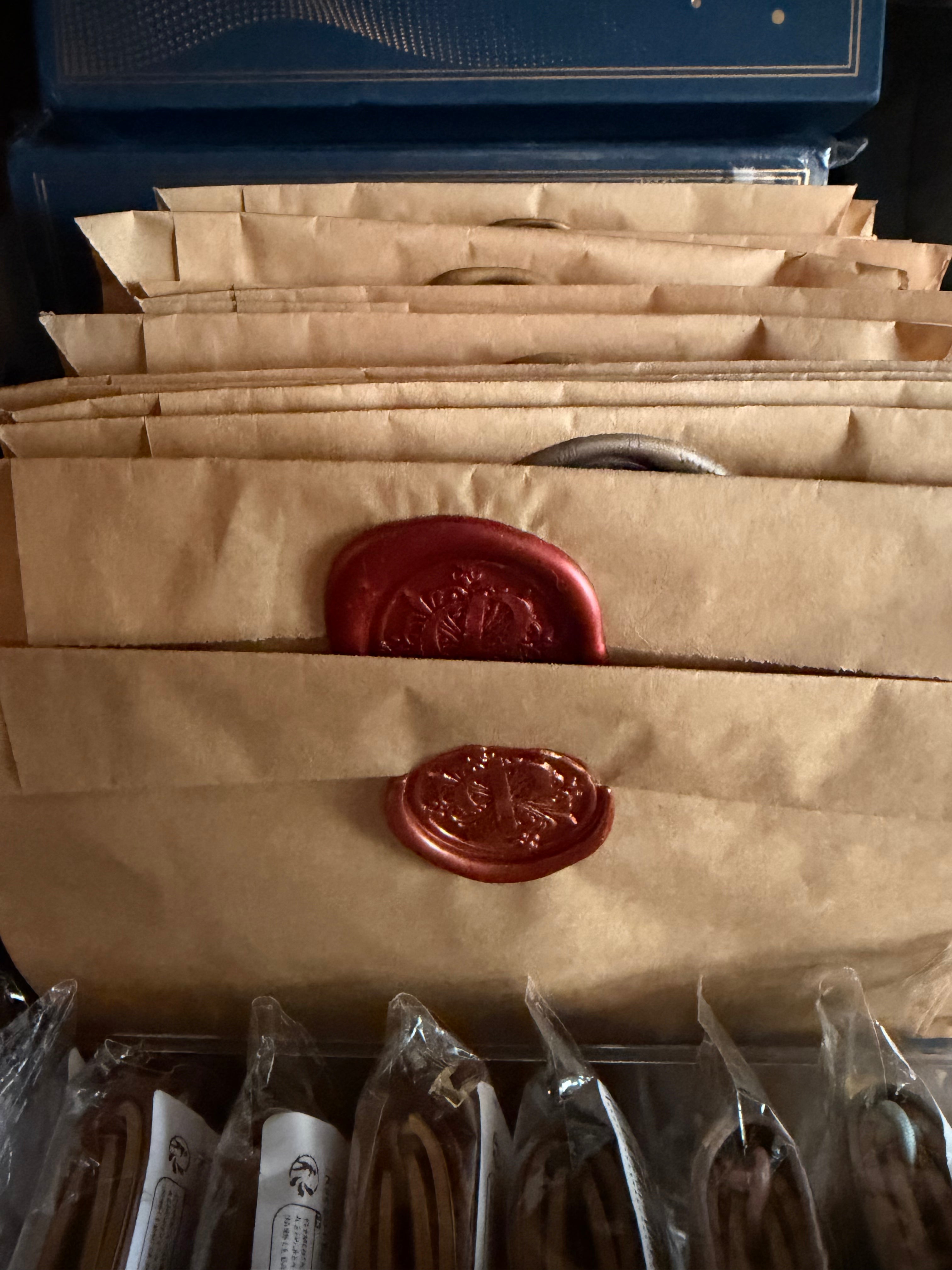 Wax-Sealed Posies Bags — Bead Board & Gacha Stationery + Self-Care Bundles