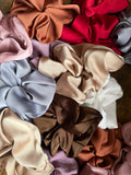 Silk Whisper — Oversized Luxury Satin Scrunchie