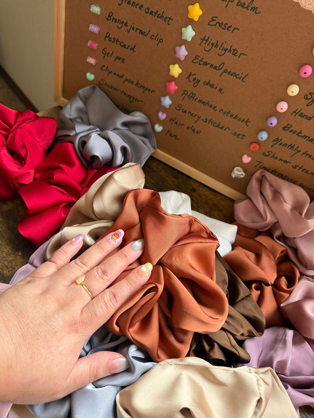 Silk Whisper — Oversized Luxury Satin Scrunchie