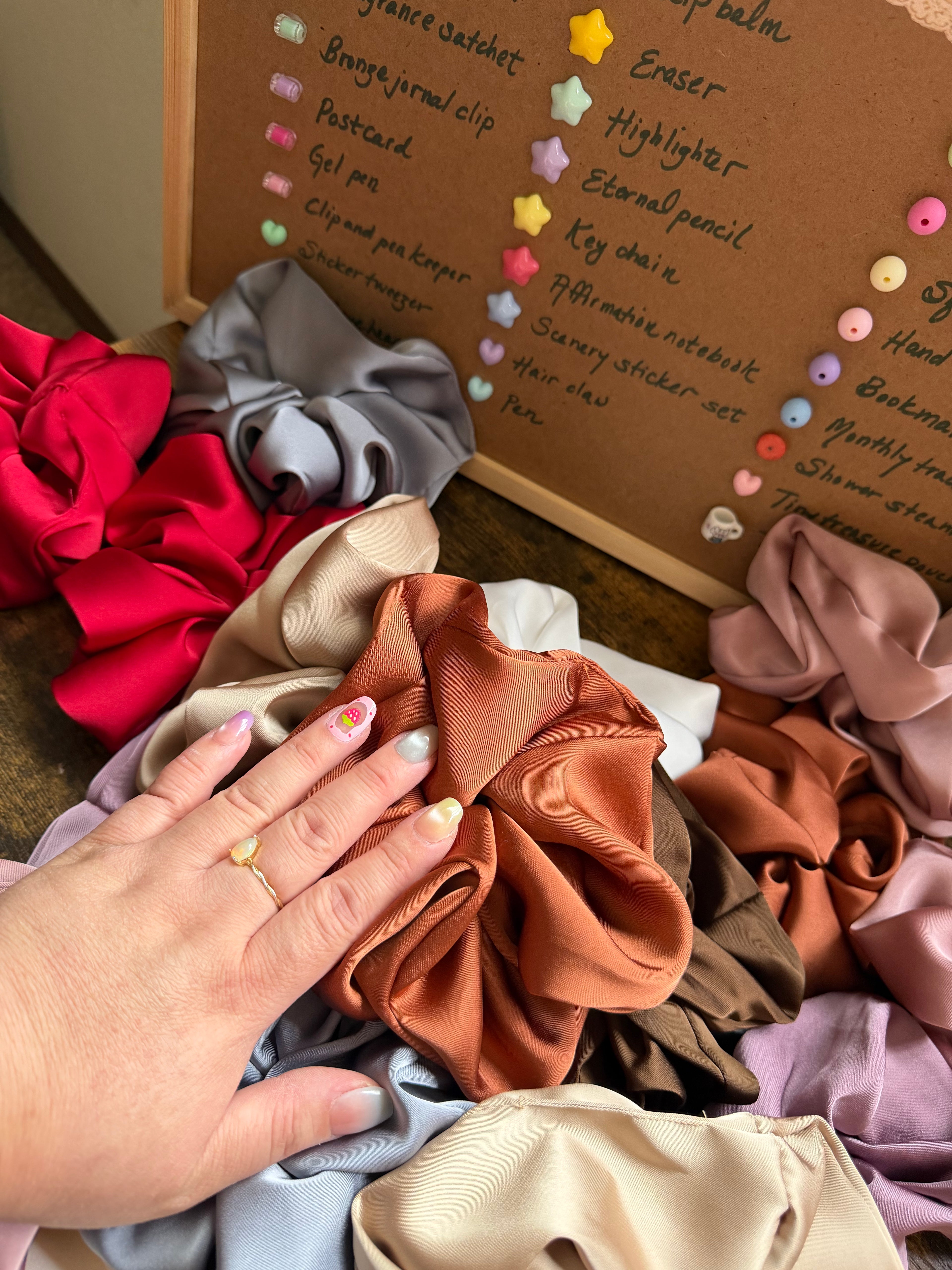 Silk Whisper — Oversized Luxury Satin Scrunchie