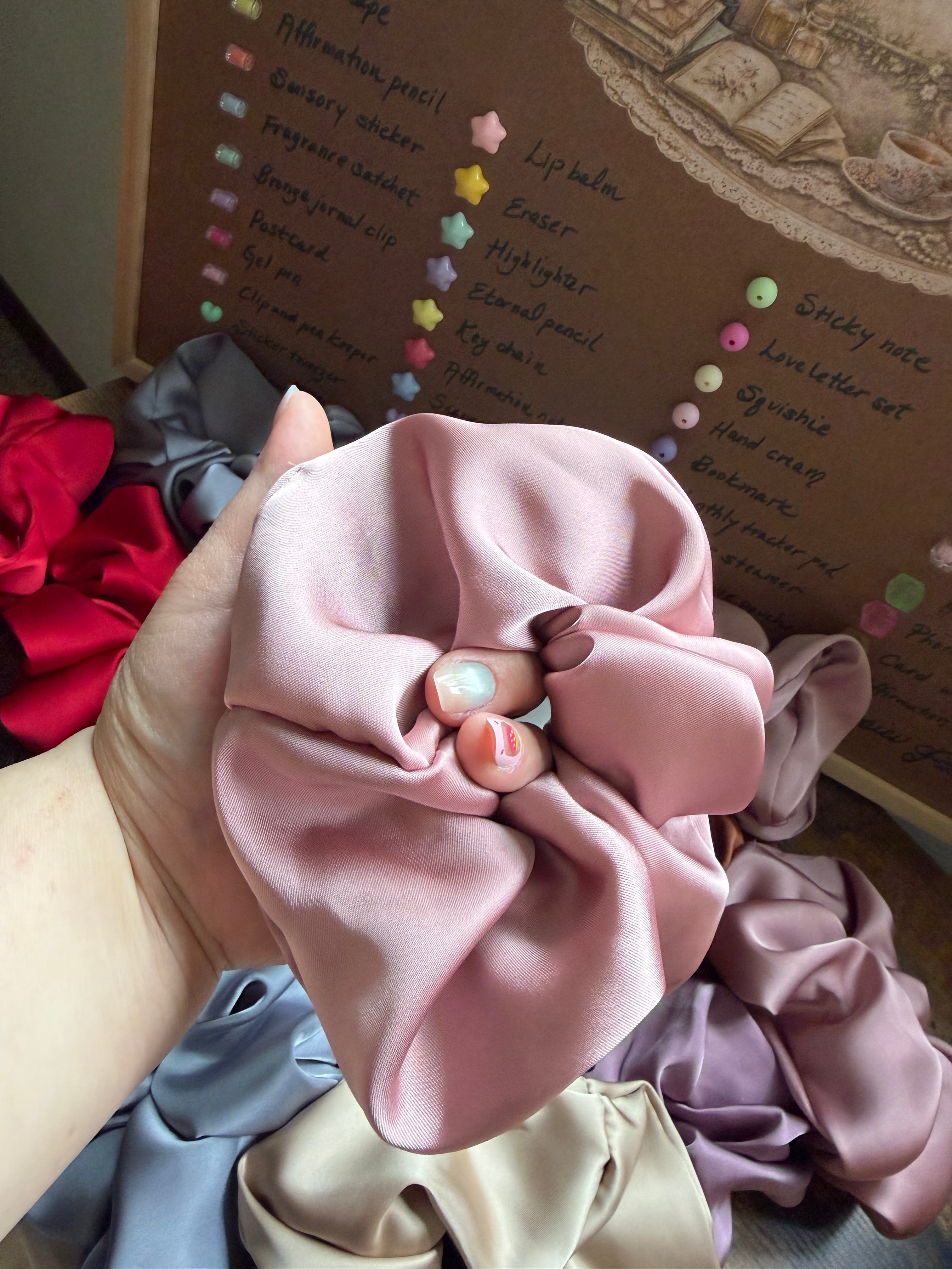 Silk Whisper — Oversized Luxury Satin Scrunchie