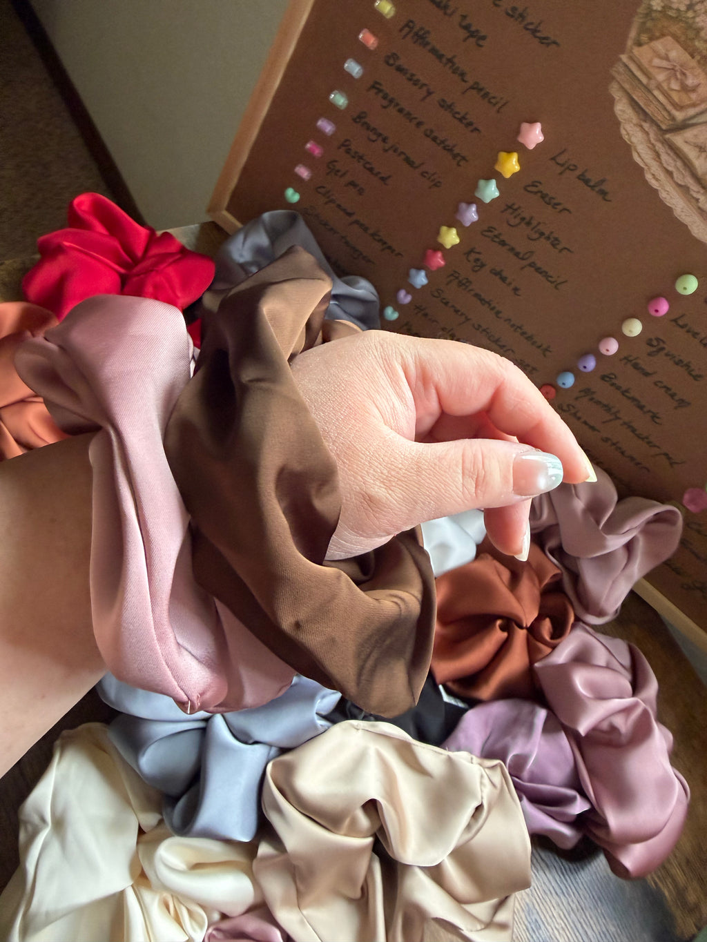 Silk Whisper — Oversized Luxury Satin Scrunchie