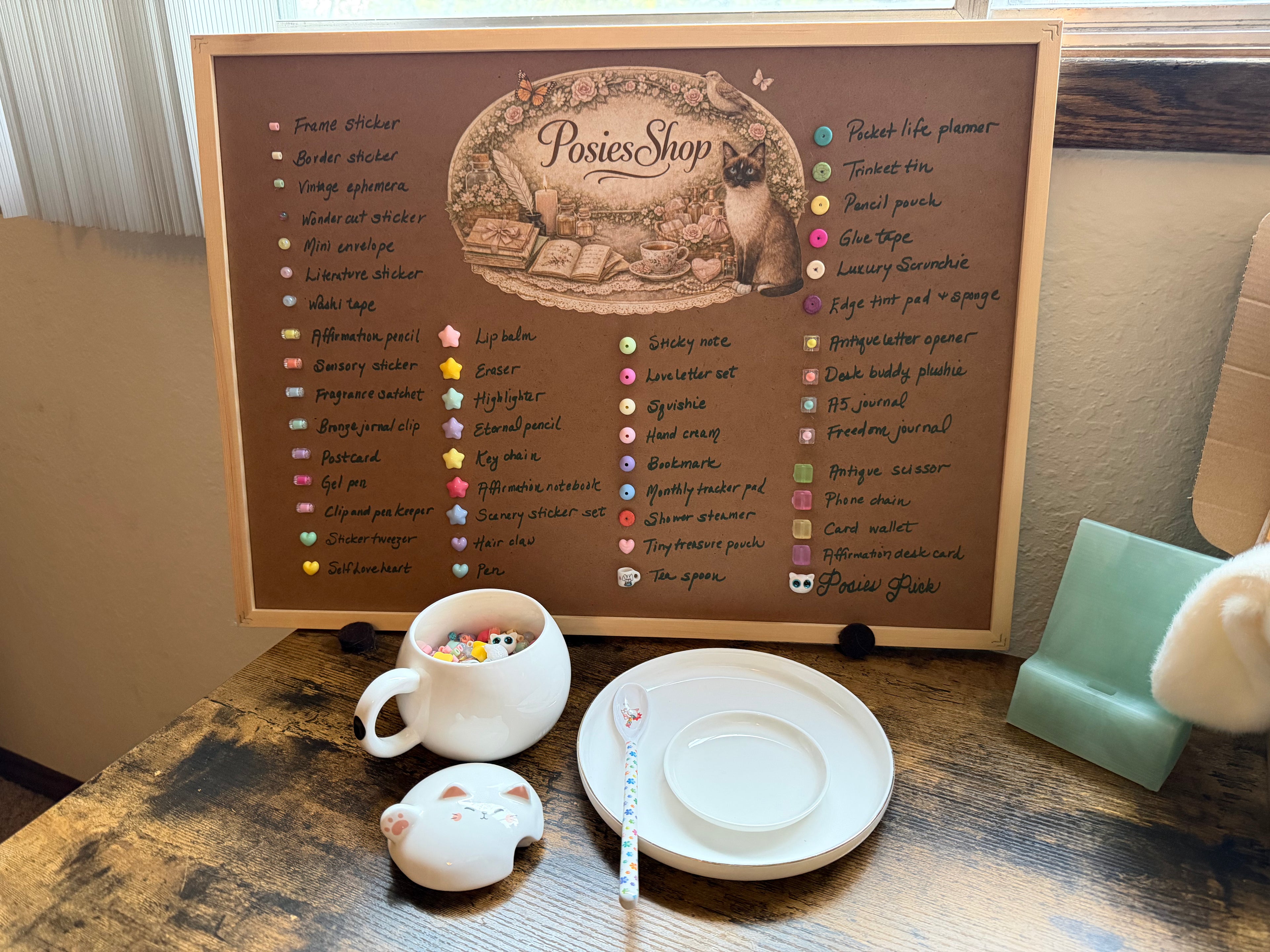 Posies MINI Scoop — 10+ Bead Board-Curated Stationery, Self-Care & Cottage-Core Items
