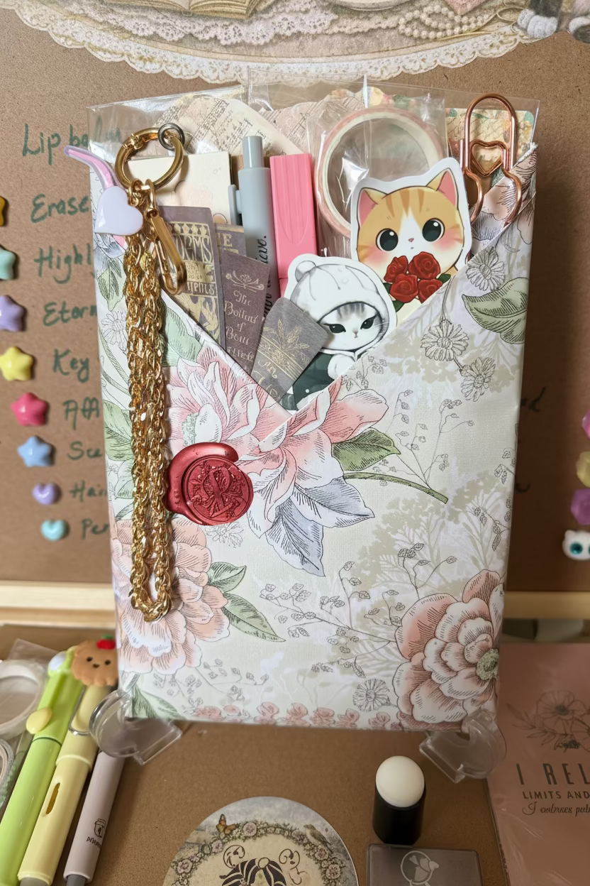 Blind Date With a Journal | Wax-Sealed, Wrapped & Full of Cozy Surprises for Your Writing Heart ✍️❤️