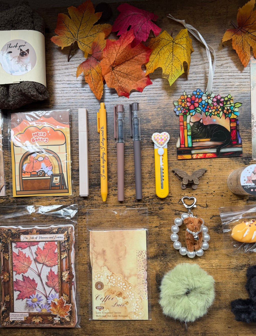 Autumn Harvest Journaler’s Bundle | Handmade Quilted Journal Cover | AutumnStitch x Posies Cover Collab