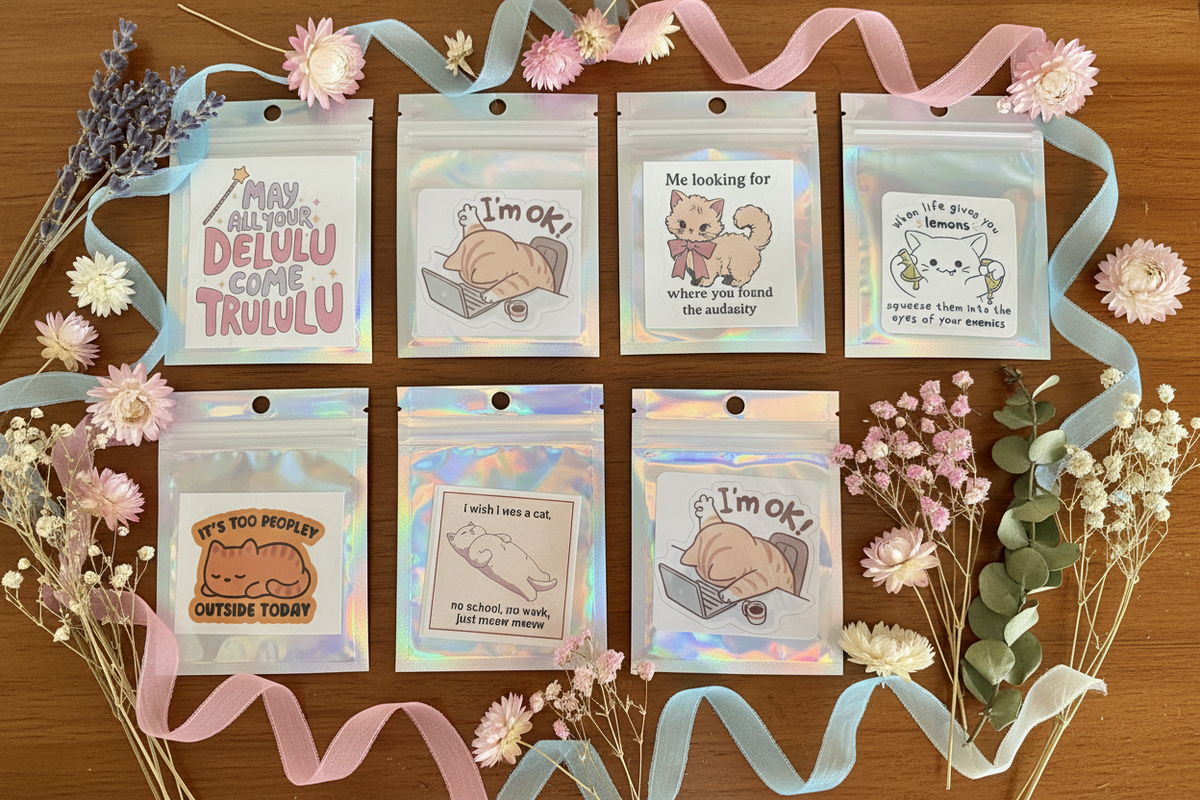 All 7 Sticker Bags Group Shot