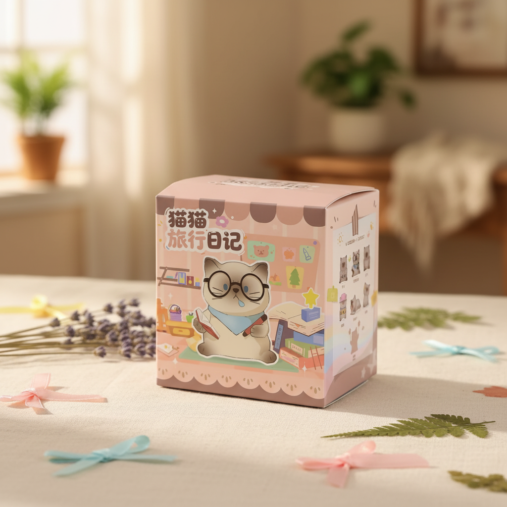 Cat's Travel Diary Single Box Cottage-Core