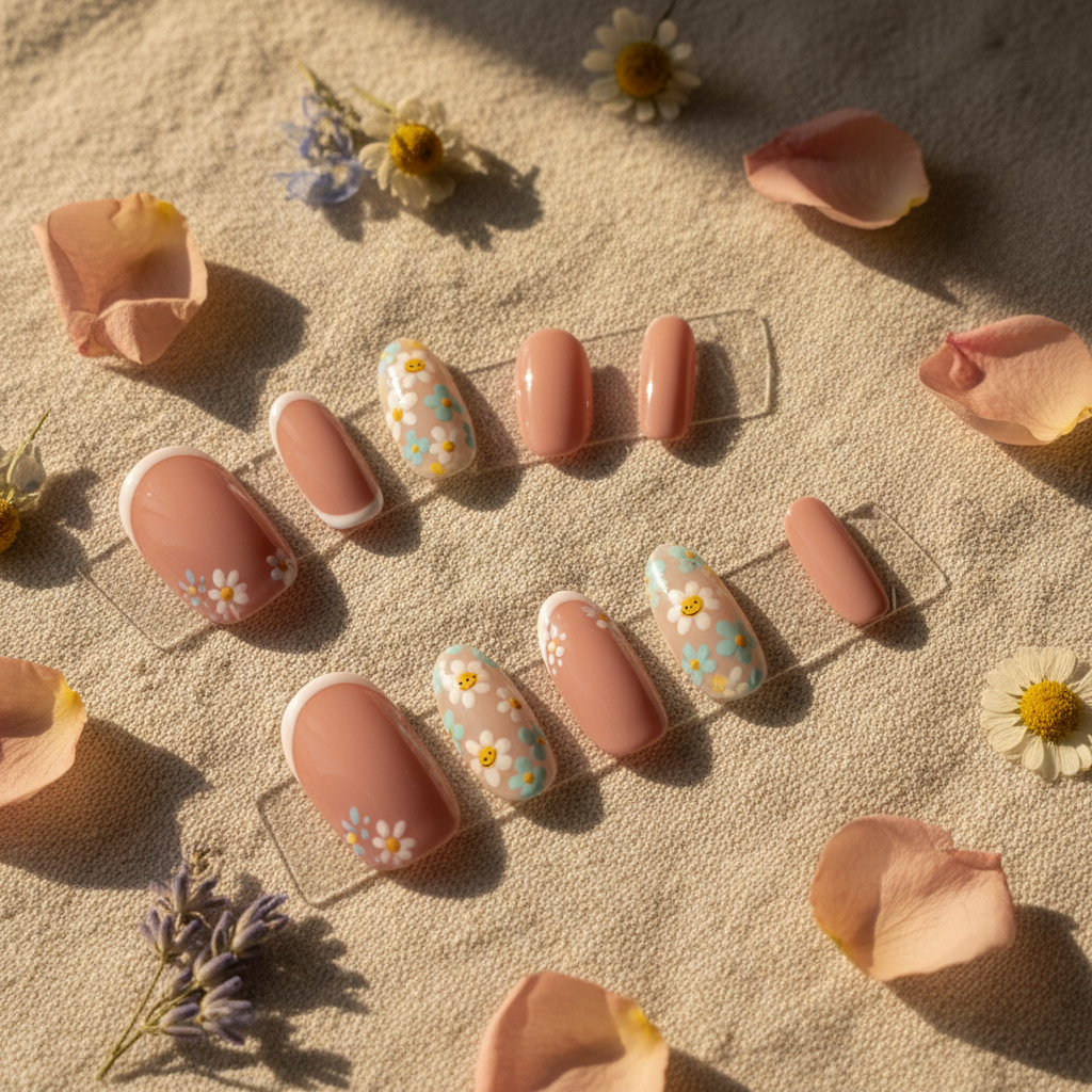 Close-up Nail Flat Lay