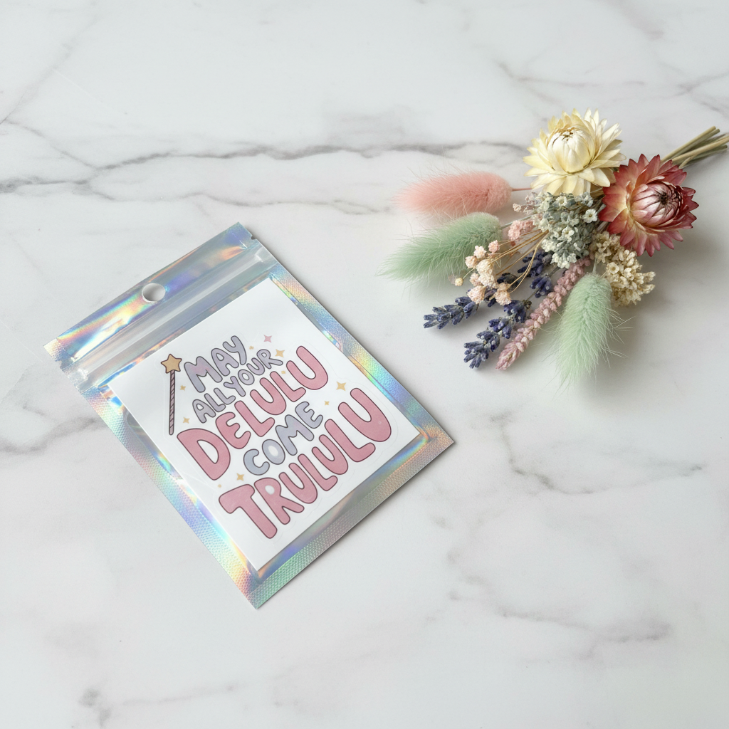Delulu Sticker Bag