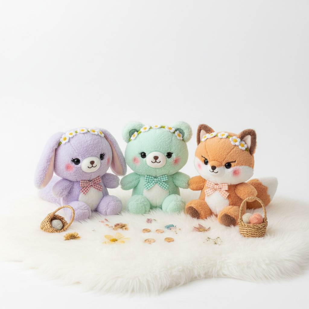 Kawaii Animal Plushies Collection