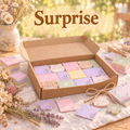 Open surprise box with kawaii animal sticky notes inside