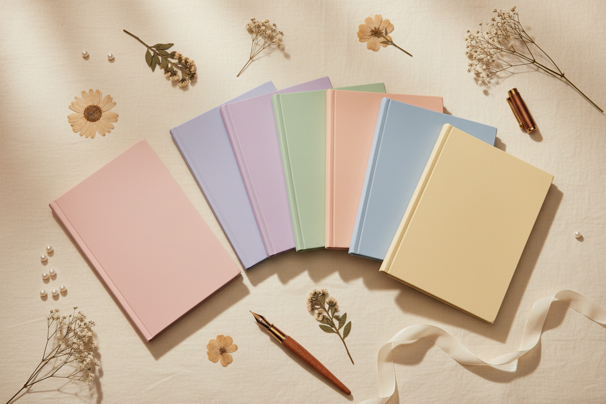 Pastel Softcover Journals Illustration